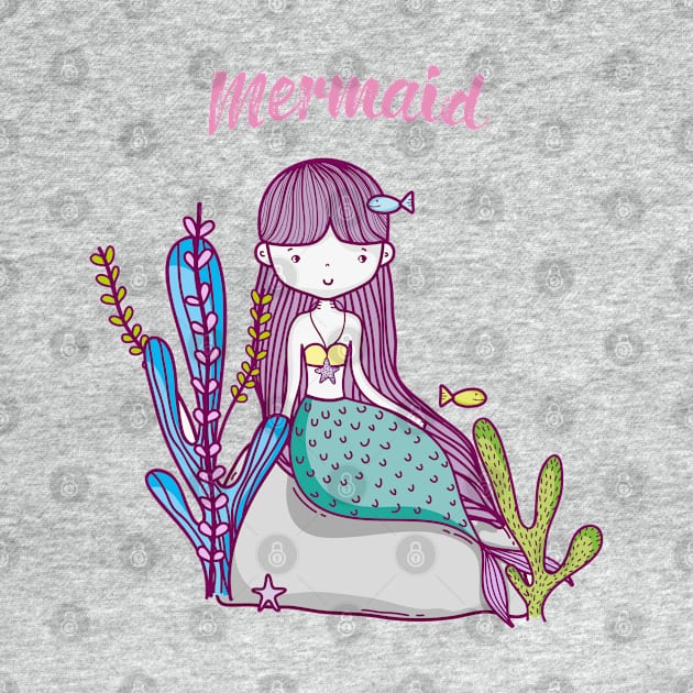 Cute Mermaid Lover by JeffDesign